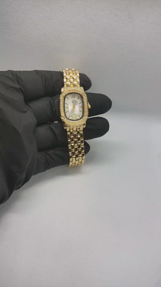 ساعه فيرزاتشي حريمي معدن لون دهبي